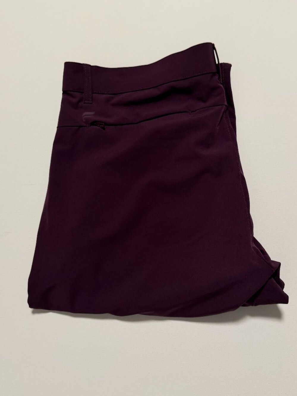 Fabletics The Only Pants Stretch Golf Preppy Wine Purple Men's size 36x30